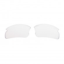 Walleva Clear Replacement Lenses For Oakley Flak 2.0 (OO9295 Series) Sunglasses